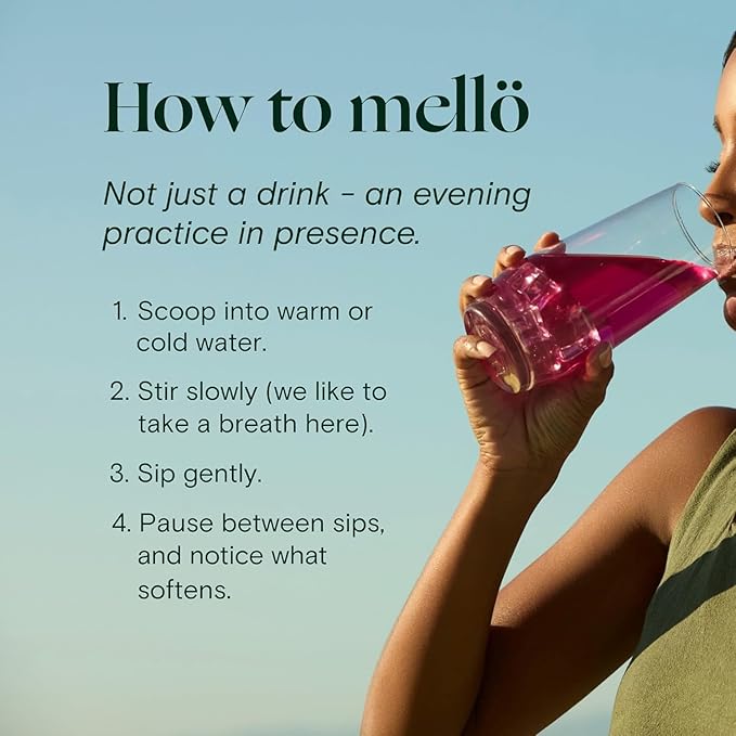 Foria Mellö Magnesium Supplement Superblend Powder - Magnesium Glycinate with L-Theanine GABA and Trace Minerals - Supports Sleep Relaxation and Balanced Energy - Unflavored 10-Pack Singles