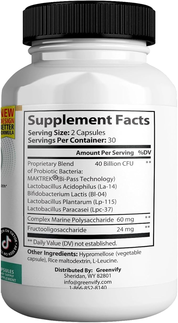 ProBiotia Max 40 Billion CFU Extra Strength Oral Probiotic Supplement 60 Capsules Supports Teeth and Gum Health Gluten Free (2)