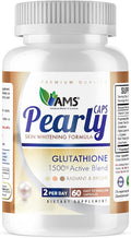 America Medic &amp Science Pearly Caps (60 Capsules) | 1500 mg Glutathione Supplement for Men and Women | Anti-Aging and Skin Lightening Pills | with Vitamin C L-Cysteine and Alpha Lipoic Acid