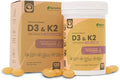 Premium Vitamin D3 &amp K2 with Coconut Oil – 10000 IU D3 + 200 mcg MK-7 – High-Potency Vitamin D3 K2 Supplement – 120 Softgels