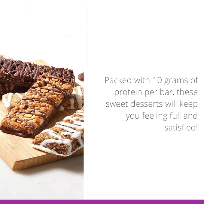 HMR Bar Variety Pack of Protein Bars | Nutritious Snack to Support Weight Maintenance | Low Calorie Dessert | 10g of Protein | 5 Assorted Flavors 24 Count
