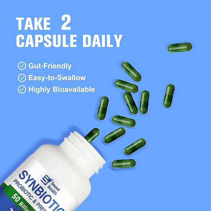 Probiotics 60 Billion CFUs 10 StrainsSupports Digestive &amp Immune | Non-GMO Gluten-Free 60 Capsules