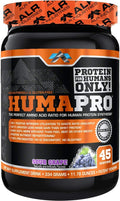 Humapro | Amino Acids Protein Matrix for Humans | 99% Utilization for Lean Muscle | Vegan Gluten Free | 334g / 45 Servings (Sour Grape)