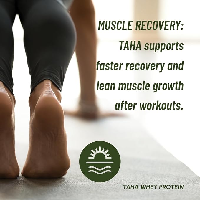 Taha Health &amp Nutrition Chocolate Whey Protein Isolate Powder 30g Protein 7.9g BCAAs 4.3g Leucine | New Zealand Free-Range Grass-Fed Dairy | Gluten-Free Keto Kosher | 2LB ~24 Servings