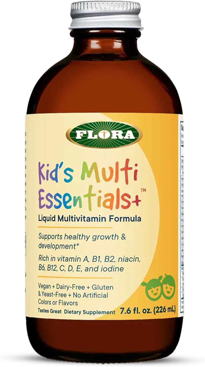 Flora - Kids Multi Essentials+ Liquid Multivitamin Formula 13 Essential Vitamins &amp Minerals 7.6 Fl Oz