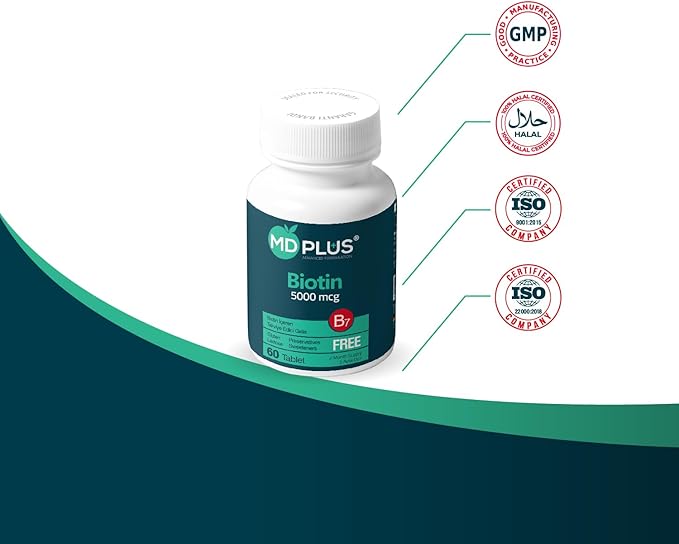 Md Plus Advanced Hair Biotin 5000 Mcg 60 Tablet