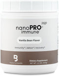 Biopharma Scientific Nanopro Immune: Whey Protein Powder for Immune Support &amp Exercise Recovery with Colostrum Glutathione Proline Rich Polypeptides Vanilla Bean Flavor 30 Servings