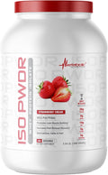 Metabolic Nutrition Whey Protein Isolate ISO PWDR Strawberry Cream 3.04lb 23 Servings 26g Protein Fast Digesting Zero Carbs Delicious Flavor Very Low Carbs &amp Fat Zero Lactose