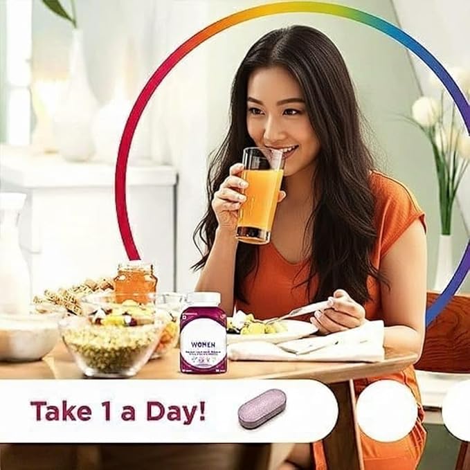 Women Multivitamin with Biotin Vitamin C &amp 21 Nutrients for Overall Health Radiance Strong Bones &amp Immunity 50 Tablets