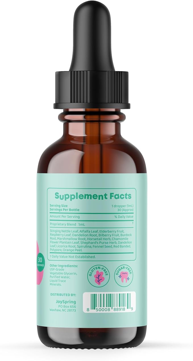 JoySpring Liquid Toddler Multivitamin with Burdock Root &amp Elderberry for Immune Support Liquid Melatonin for Sleep and Focus &amp Attention Supplement for Healthy Brain Function