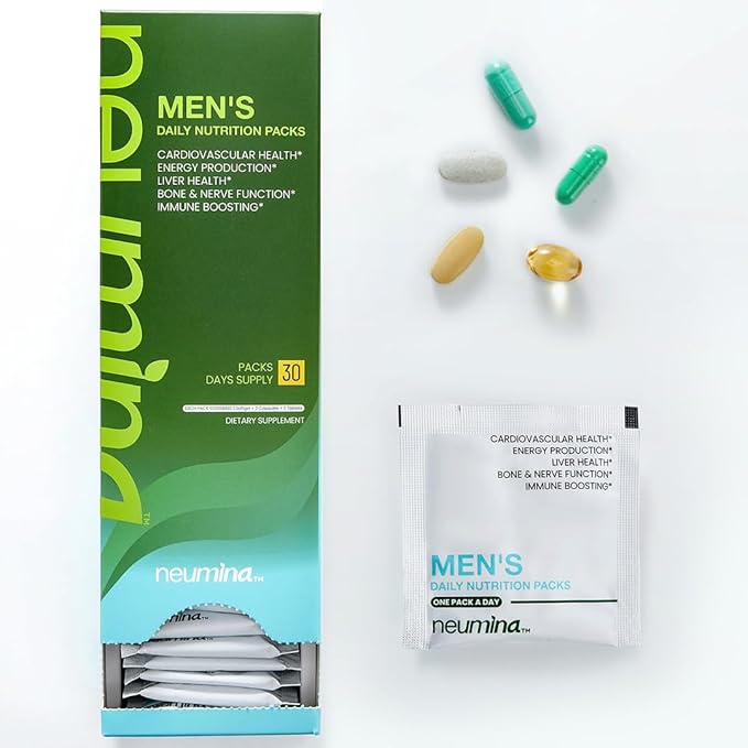 Multivitamin for Men All-in-One Vitamin Packs for Liver Support Energy Production Bone Health Stress Relief Made in USA 30 Servings