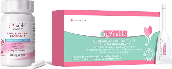 Gynable Female Vaginal Probiotics &amp Vaginal Probiotic Gel Bundle