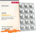 Modere Axis Omega 3 - Daily Omega Fatty Acid Supplement Supporting Heart Health Brain Function and Overall Wellness Support - 60 Count