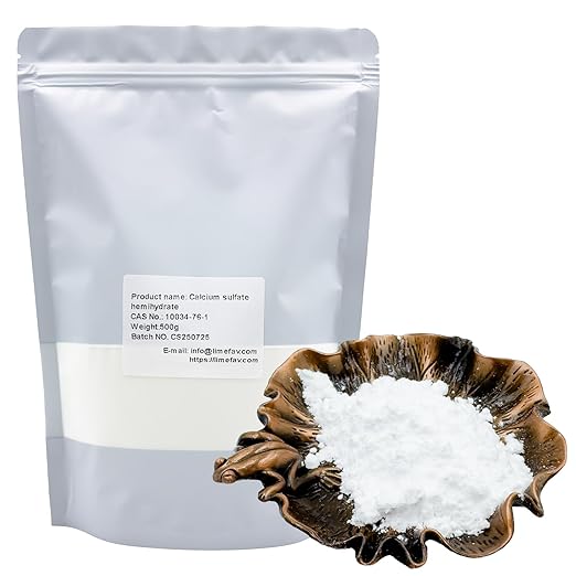 Calcium Sulfate Hemihydrate CAS NO.: 10034-76-1(500g/17.6oz)