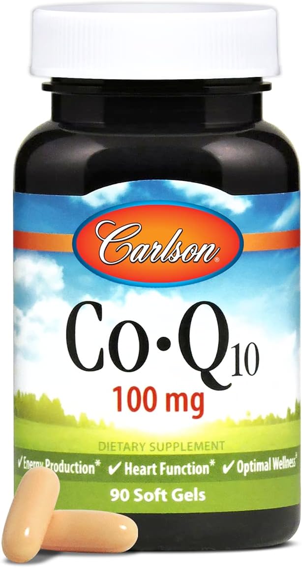 Carlson - Co-Q10 100 mg Energy Production &amp Heart Function 90 Softgels