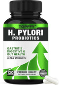 H.Pylori Support Probiotic for Stomach &amp Digestive Health | Supports Helicobacter Pylori Treatment &amp Gut Comfort | 120 Vegan Capsules