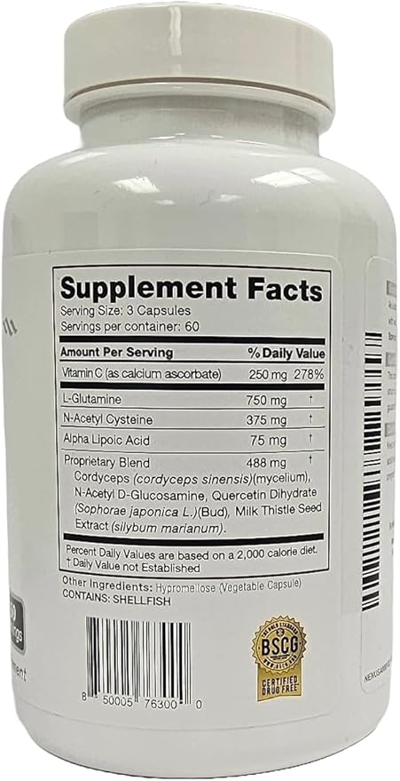 NAC Supplement - N-Acetyl Cysteine - 750mg – Antioxidant &amp Immune Support - Liver &amp Kidney Detox* - Gluten Free - 60 Servings (30-Day Supply)