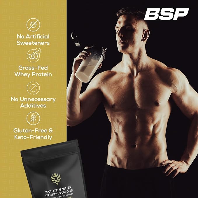Benavidez Premium Whey Protein Powder – 25g Protein Per Serving Grass-Fed Whey Isolate &amp Concentrate Fast-Digesting Muscle Recovery No Artificial Sweeteners Keto &amp Gluten-Free