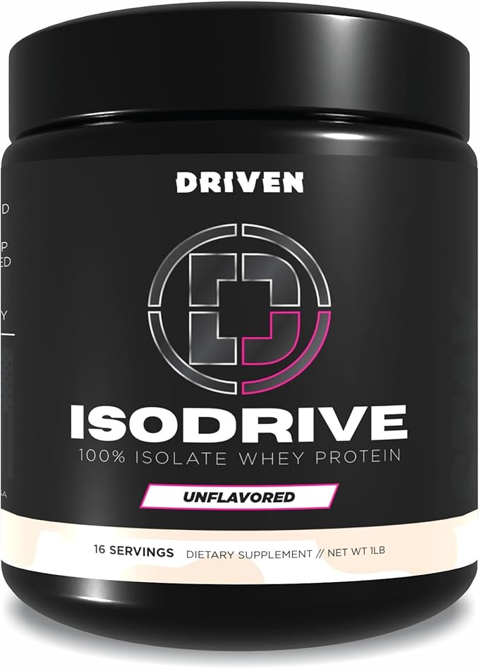 Driven Nutrition ISODRIVE Premium Whey Isolate (1lb Unflavored)