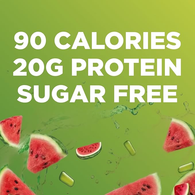 Myprotein Clear Whey Isolate Protein Powder 20 Servings (1.1lbs) Fruity Mike and IKE Sour Watermelon Drink Mix 20g Protein per Serving Daily Drink for Superior Performance