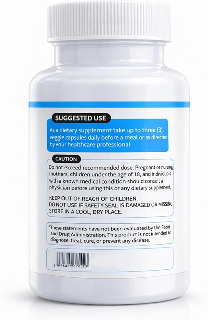 Magnesium Complex 1000 mg — 7-in-1 Magnesium (Glycinate Citrate &amp Malate) for Sleep Support Stress Relief Muscle Recovery — Vegan 60 Capsules