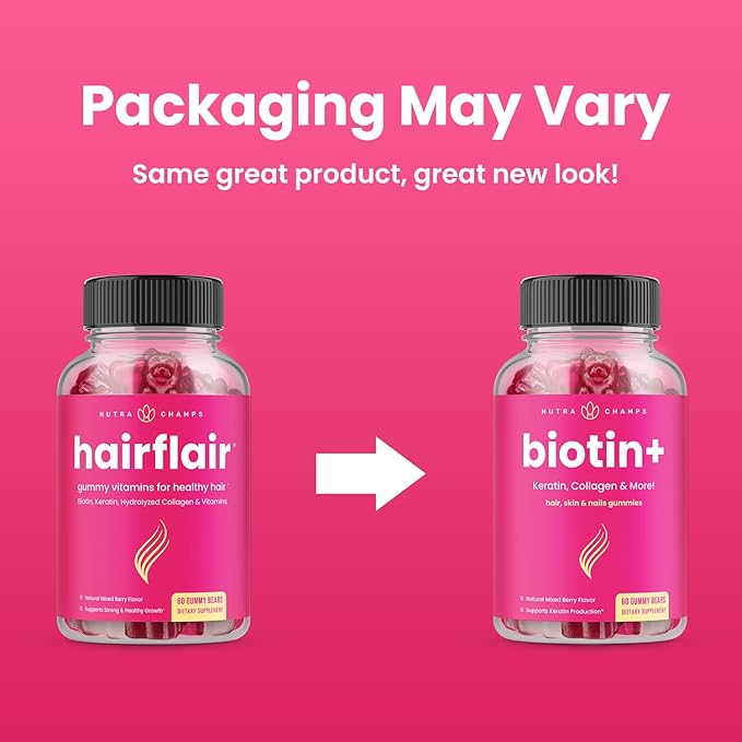 NutraChamps Biotin+ &amp Biotin. The Complete Duo for Hair Skin and Nails.