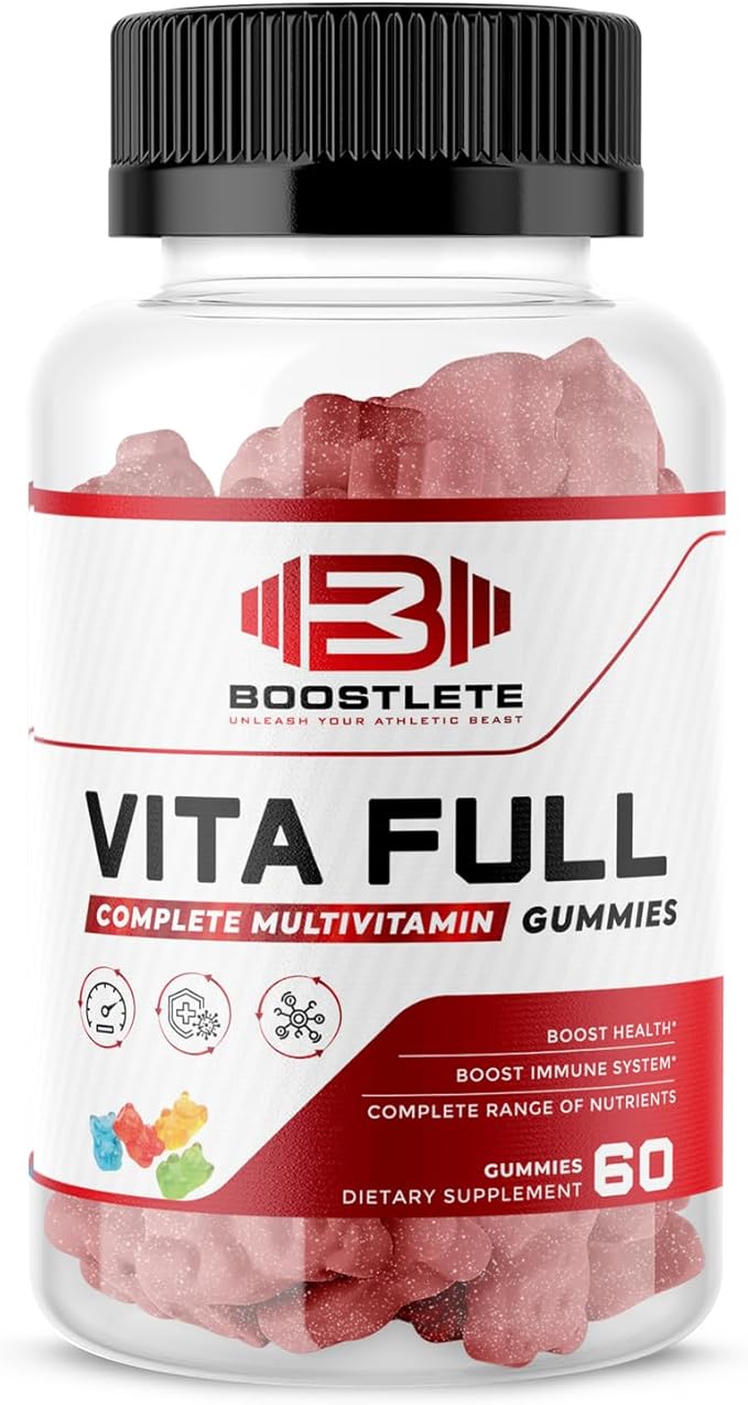 Vita Full – Complete Multivitamin Gummies for Adults | Immune Energy &amp Nutrient Support | Strawberry Flavored | 60 Gummies