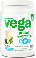 Vega Protein and Greens Protein Powder Vanilla - 20g Plant Based Protein Plus Veggies Vegan Non GMO Pea Protein for Women and Men 1.2 lbs (Packaging May Vary) (Pack of 1)