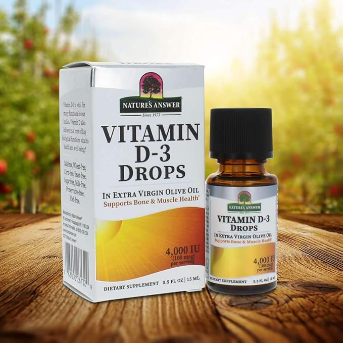 N.atures answer liquid vitamin d3 drop 4000iu 0.5fo pack of 6