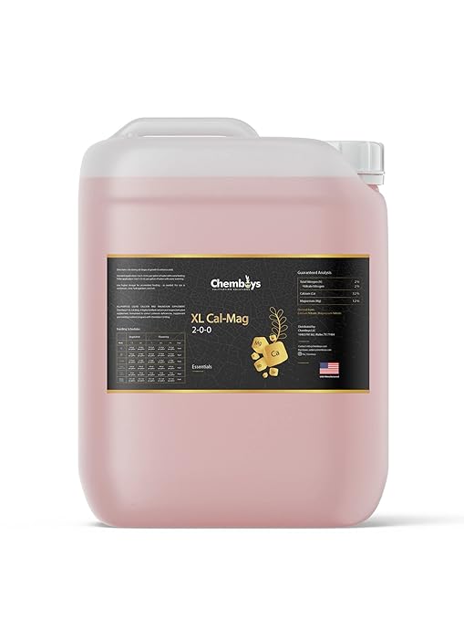Chemboys XL Cal-Mag Plant Supplement 2-0-0 – Calcium &amp Magnesium Liquid Fertilizer Plant Nutrients for Vegetables Hydroponics Coco Coir Fruits – Indoor &amp Outdoor Use Made in USA - 8 fl oz