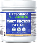 LifeSource Vitamins 1.1 lb Grass Fed Whey Protein Isolate - Creamy French Vanilla w/Stevia