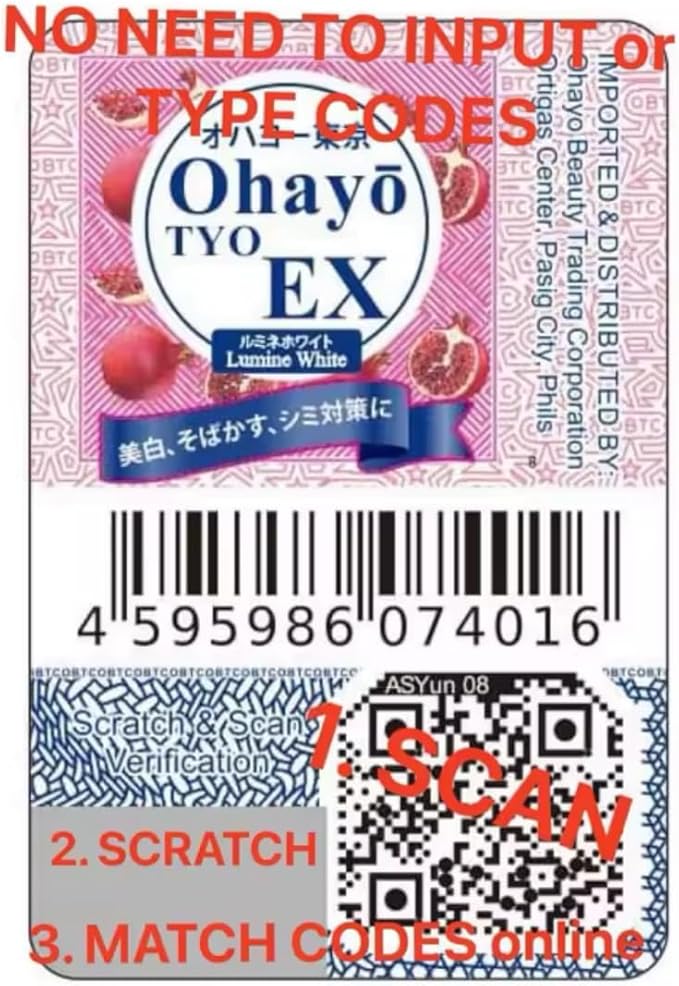 OhayoTYO EX Lumine White Glutathione 700mg 60 Capsules