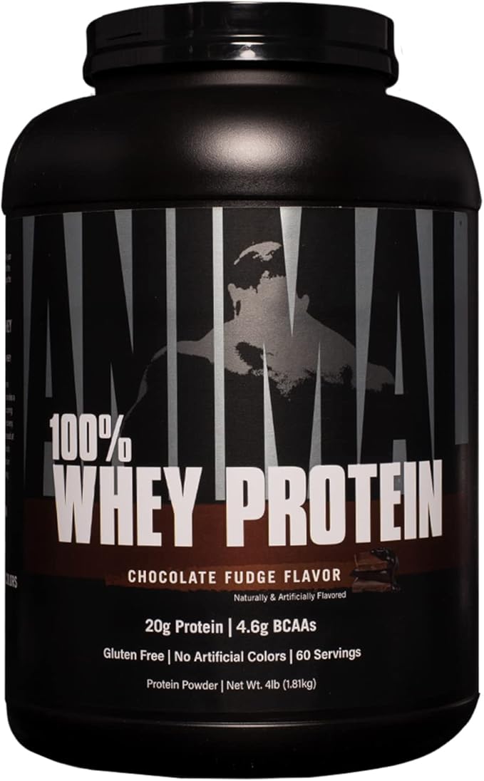 Animal 100% Whey Protein Powder – Whey Blend for Pre- or Post-Workout &amp Pak - Convenient All-in-One Vitamin &amp Supplement Pack