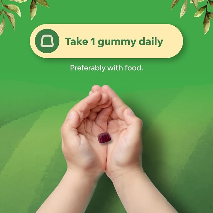 Bundle of Plant Based Kids Multivitamin Gummies with Vitamins A C D3 E B &amp Zinc for Immunity and Sambucus Elderberry for Kids Health - Black Elderberry Gummies with Zinc &amp Vitamin C for Immune