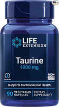 Life Extension Super Ubiquinol CoQ10 100mg PQQ Shilajit Plus Taurine 1000mg Heart Liver Brain Cellular Energy Support