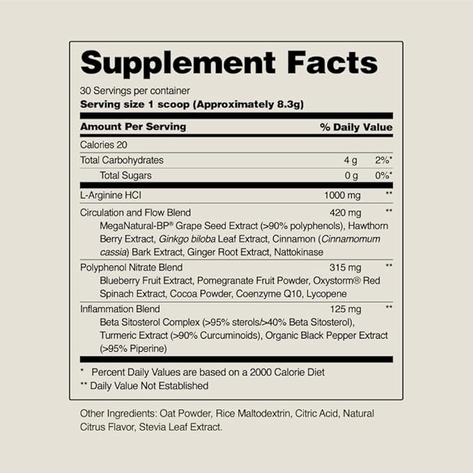 Snap Supplements Circulation Health Blood Circulation Supplements to Support Healthy Blood Flow and Circulation 250g