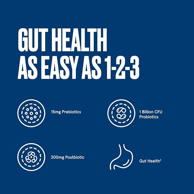 Bulletproof Express 3-in-1 Probiotic &amp Postbiotics Supplement for Sustained Gut Health 90 Count