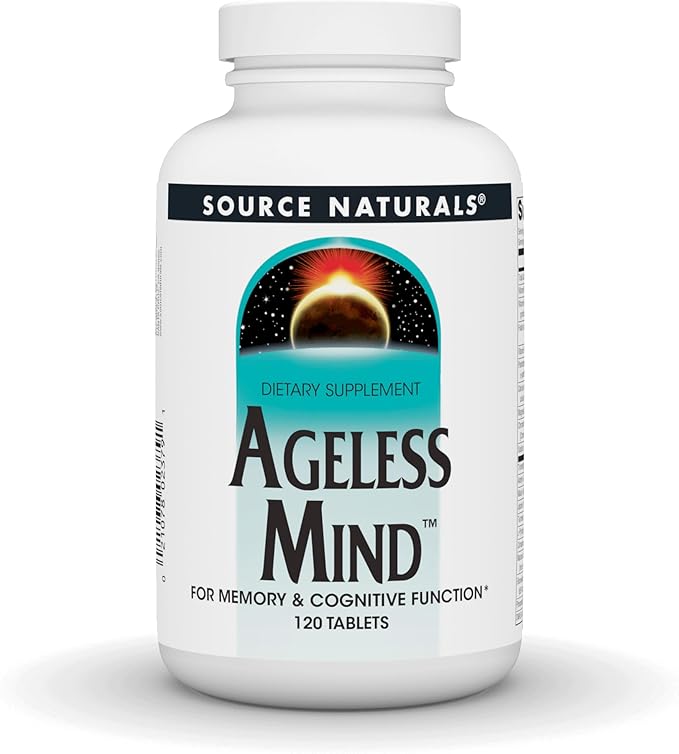 Source Naturals Ageless Mind for Memory &amp Cognitive Function* - 120 Tablets