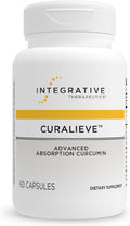 Integrative Therapeutics Curalieve - Curcumin Formula for Antioxidant Support* - High Absorption Curcumin - Vegan Gluten-Free &amp Dairy-Free - 60 Capsules (30 Servings)