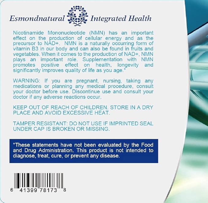 NMN Plus (Changes The Way You Age 300mg NMN+30mg Trans Resveratrol Total 9000mg Beta-NMN) GMP Natural Product Assn Certified Made in USA - 330mg 60 Tablets