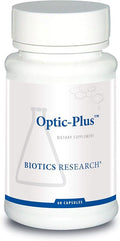 BIOTICS RESEARCH Optic Plus Eye Vitamin &amp Mineral Support Supplement with Lutein and Zeaxanthin Healthy Retinal Tissue and Vision 60 Capsules