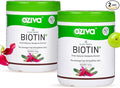 OZiva Plant Based Biotin Powder 10000Mcg+ With Amla For Men &amp Women Better Hair Growth Hairfall Control &amp Healthier Skin Certified Clean &amp Vegan 125 Gm