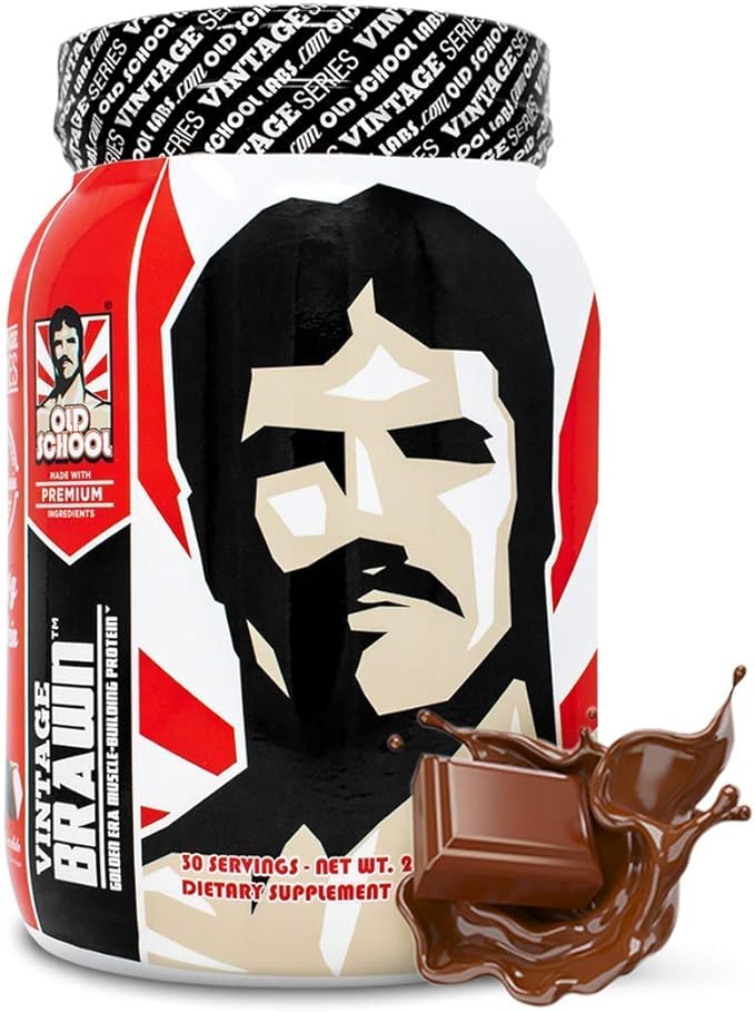 Old School Labs Vintage Brawn Muscle Building Protein and Vintage Build Post Workout