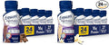 Ensure High Protein Milk Chocolate and Vanilla Nutrition Shakes with Fiber 24 Pack Bundle