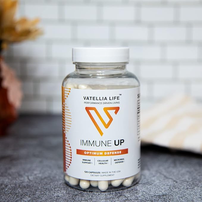 Vatellia Life Immune Up High-Absorption Vitamin C D3 A + Zinc | Immune Support | Improve Cellular Health | Microbial Defense | 120 Capsules (60 Day Supply)