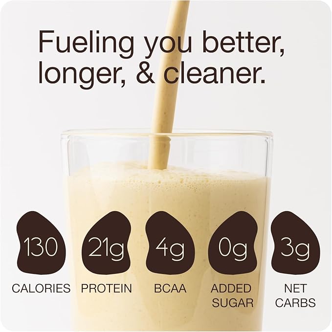 Get Golden Organic Classic Vanilla Protein Powder | 21g of Plant Based Protein Powder | Low Carb Gluten Free Dairy Free No Added Sugar Non-GMO | For Shakes &amp Smoothies (20 Servings 1.4lb Bag)