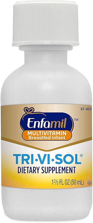 Enfamil Tri-Vi-Sol Vitamins A C &amp D Supplement Drops 50 mL (Pack of 4)