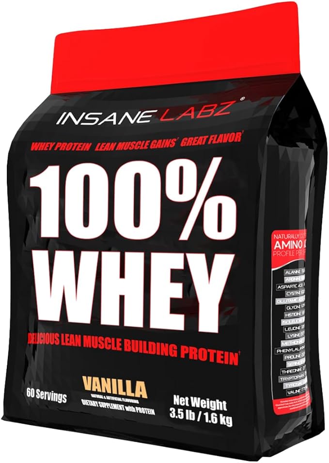 Insane Labz 100% Whey Protein (60 Servings Vanilla)