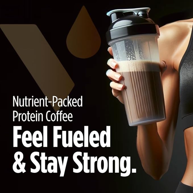 VitaCup Slim Protein Coffee Shake for Diet Support Instant Coffee w/Whey Protein Powder B Vitamins &amp Fiber Dietitian Developed for Performance &amp Taste Make as Iced or Shake 3 Bags