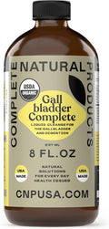 Gallbladder Complete 8oz Organic Liquid Concentrate - Organic Gallbladder Support Formula with Apple Cider Vinegar Digestive Bitters Stone Breaker for Bile Flow Detox - Digestive Cleanse Flush Support